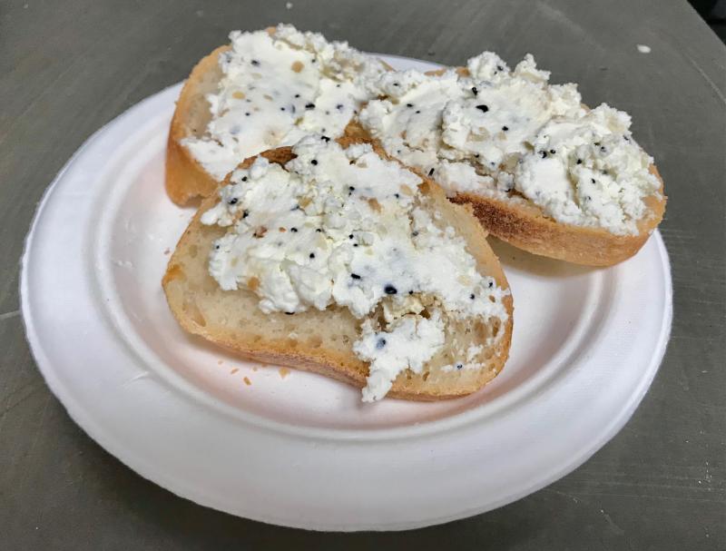 Our very own fresh-made ricotta cheese was a lovely breakfast treat on toast the next day. JACK CLEMONS PHOTOS